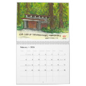 2ページ、媒体、白いカレンダー カレンダー (2月 2026)