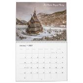 2ページLargeCalendar、白いカレンダー カレンダー (1月 2027)