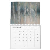 2ページMediumCalendar、白いカレンダー カレンダー (2月 2027)