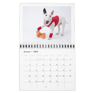 2ページMediumCalendar、白 カレンダー