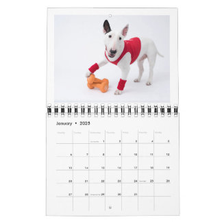2ページMediumCalendar、白 カレンダー