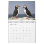 2ページMediumCalendar、白 カレンダー (3月 2027)