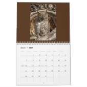 2ページMediumCalendar、白 カレンダー (3月 2027)