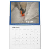 2ページMediumCalendar、白 カレンダー (1月 2027)