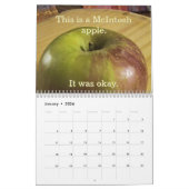 2ページMediumCalendar、白 カレンダー (1月 2026)