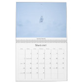 2ページMediumCalendar、白 カレンダー (3月 2027)