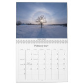 2ページMediumCalendar、白 カレンダー (2月 2027)