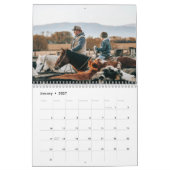 2ページMediumCalendar、白 カレンダー (1月 2027)