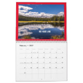 2ページMediumCalendar、白 カレンダー (2月 2027)