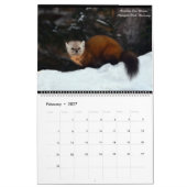 2ページMediumCalendar、白 カレンダー (2月 2027)