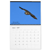 2ページMediumCalendar、白 カレンダー (3月 2027)