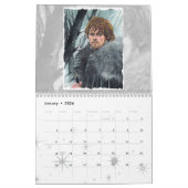 2ページMediumCalendar、白 カレンダー (1月 2026)