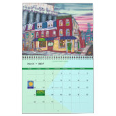 2ページMediumCalendar、白 カレンダー (3月 2027)