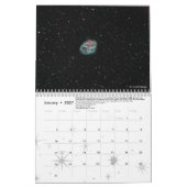 2ページMediumCalendar、白 カレンダー (1月 2027)
