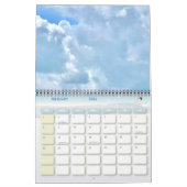 2ページMediumCalendar、白 カレンダー (2月 2026)