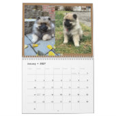 2ページMediumCalendar、白 カレンダー (1月 2027)