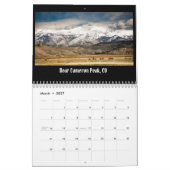 2ページMediumCalendar、白 カレンダー (3月 2027)