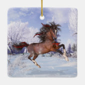 2ホースシーンホリデーセラミックオーナメント セラミックオーナメント (裏面)