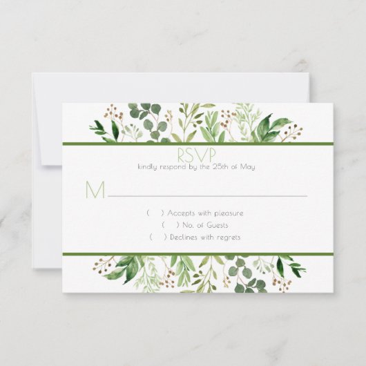 #2ボタニカルドリームRSVP 出欠カード (正面)