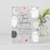 2ボホ不気味ハロウィーン幽霊2nd誕生日パーティー 招待状 (スタンド正面)