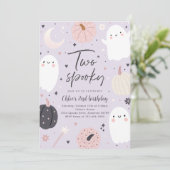 2ボホ不気味ハロウィーン幽霊2nd誕生日パーティー 招待状 (スタンド正面)