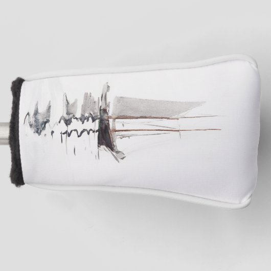 2マストのスクーナー船とドリーバイウィンスローホーマー ゴルフヘッドカバー (正面)