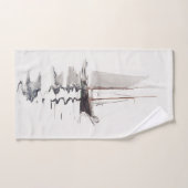 2マストのスクーナー船とドリーバイウィンスローホーマー ハンドタオル (ハンドタオル)