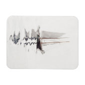 2マストのスクーナー船とドリーバイウィンスローホーマー マグネット (横)