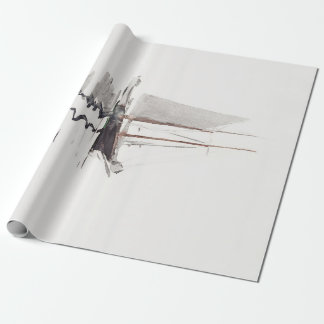 2マストのスクーナー船とドリーバイウィンスローホーマー ラッピングペーパー