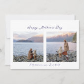 2ミニマル エレガント枚の母の日の挨拶 カード (正面)