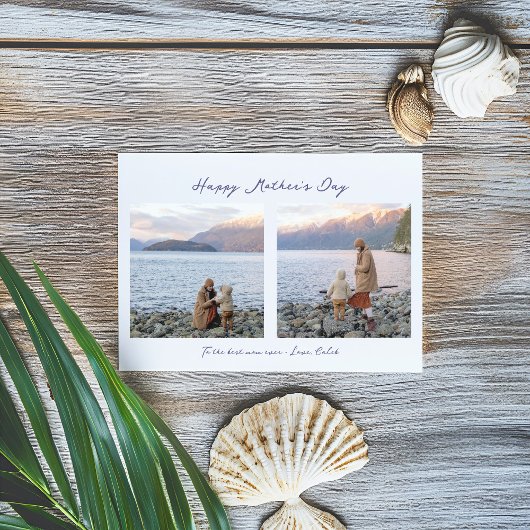 2ミニマル エレガント枚の母の日の挨拶 カード