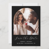 2ミニマル-Photo Boho Arch Black セーブザデート (正面)