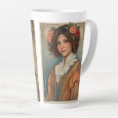 2ミュンチャスタイルアート同人女性 カフェラテマグ (右アングル)