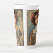 2ミュンチャスタイルアート同人女性 カフェラテマグ (正面)