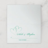 2ミントハート絡み合い座席表 プレイスカード (外部開封)