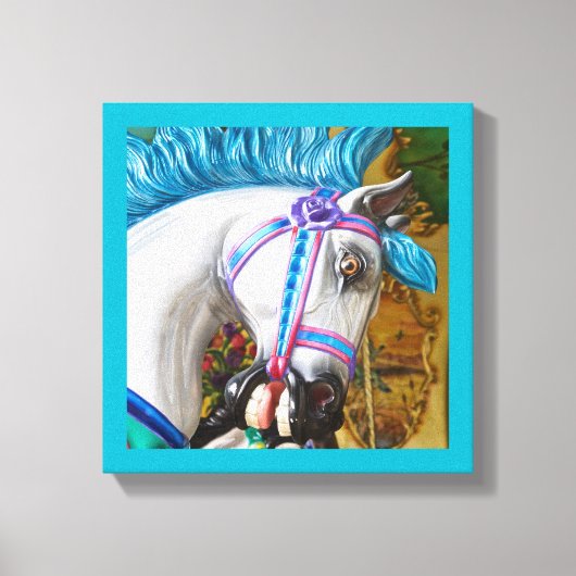 2メリー周馬絵を描2 キャンバスプリント (正面)