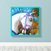 2メリー周馬絵を描2 キャンバスプリント (インサイチュ (ウッドフロア))