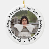 2モダンつのハートで永遠に記念撮影 セラミックオーナメント (裏面)