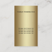 #2モダンで黒い金ゴールドのダイヤモンドの名刺 名刺 (裏面)