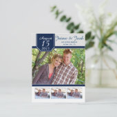 #2モダンな海軍および灰色の写真は日付を救います セーブザデート (スタンド正面)