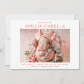 2モダンフォトガール誕生 案内状 (正面)