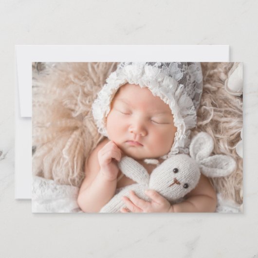 2モダンフォトガール誕生 案内状 (裏面)