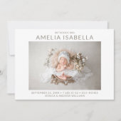 2モダンフォトガール誕生 案内状 (正面)