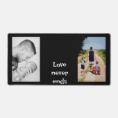 2モダンフォトコラージモノグラムパーソナライズされたデスク デスクマット (正面)