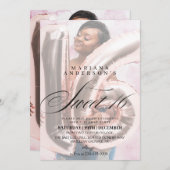 2モダンフォトスイート16誕生日パーティー 招待状 (正面/裏面)