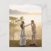 2モダン人エレガントの写真ありがとう ポストカード (正面)