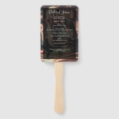 2モダン写真手書き台本葬儀プログラム ハンドファン (裏面)