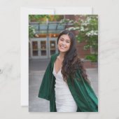 2モダン枚のフォトフェードの卒業パーティー 招待状 (裏面)