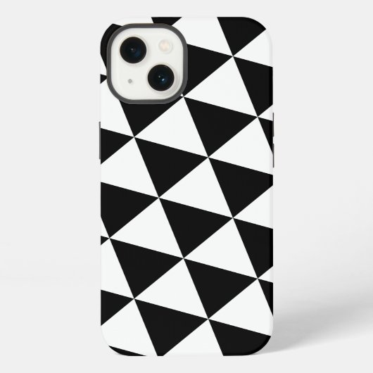 2モダン音三角形パターン iPhoneケース (裏面)