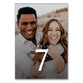 2モダン – 写真結婚の表番号 テーブルナンバー (裏面)